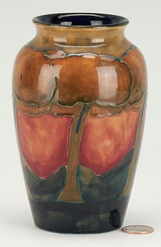 William Moorcroft Signed Art Pottery Eventide Vase