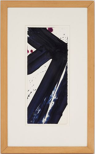 Sam Francis Abstract Expressionist Painting on Paper
