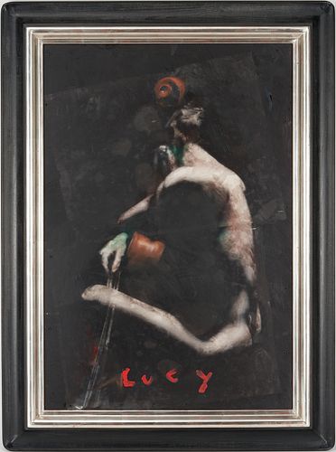 Todd Murphy Mixed Media on Plexiglass Painting, Lucy