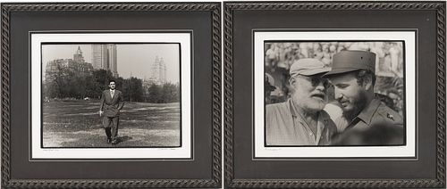 2 Osvaldo Salas Photographs of Fidel Castro, incl. Hemingway & Books
