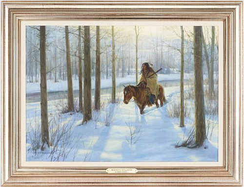 Robert Duncan O/C Western Landscape, Winter Stillness