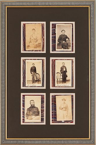 6 East TN Related Civil War Union CDVs, incl. Assassin of CSA General Hunt Morgan