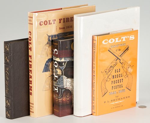 5 Colt Firearm Books, incl. Author Signed