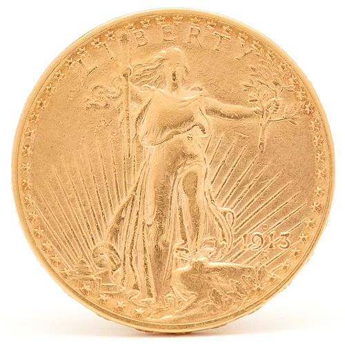 1913 D $20 Gold Piece