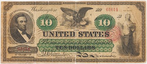 1863 On Demand $10 Note