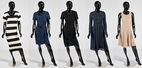 5 Burberry Dresses, incl. Lace & Silk