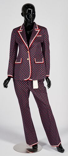2-pc. Gucci Geometric Jacquard Pants Suit