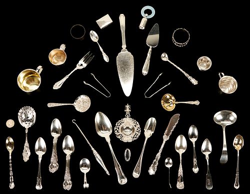 40 Pcs. Assorted Sterling Silver, incl. Wallace, Kirk, & Gorham, plus 1 Other
