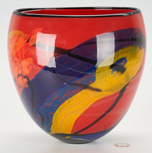 Ioan Nemtoi Signed Art Glass Vase