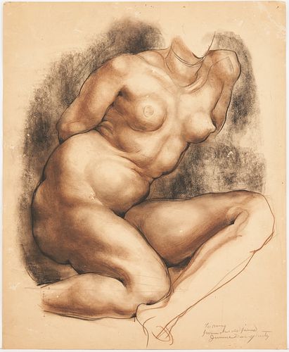 James Daugherty Female Nude Study