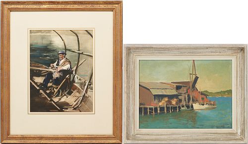 2 Maritime Paintings: Exhibited Charles Richert & Claude Buckle
