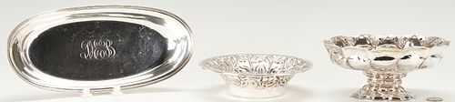 3 Sterling Silver Hollowware Items, incl. Gorham & Mexican