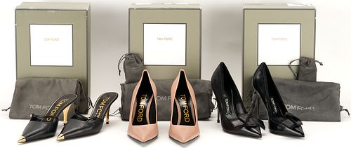 3 prs. Tom Ford Pumps, incl. Mary Jane Mules