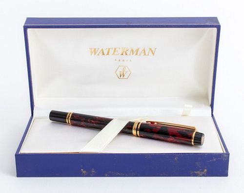 Waterman Raspberry Marbled Fountain Pen