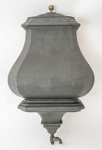 French Pewter Wall-Mounted Fountain