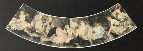 Louis Icart - Lampshade Preliminary Etching