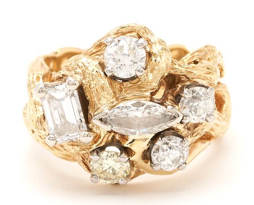 18K Gold & Diamond Custom Ring