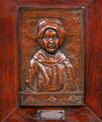 Ruth Cutler Bronze Plaque 1917