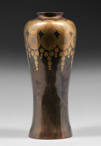 French Art Deco Bronze Vase c1920s