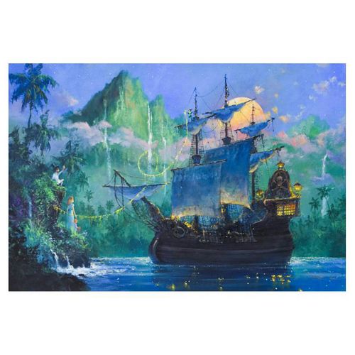 James Coleman, "Pan on Board" Limited Edition on Canvas from Disney Fine Art, Numbered and Hand Signed with Letter of Authenticity