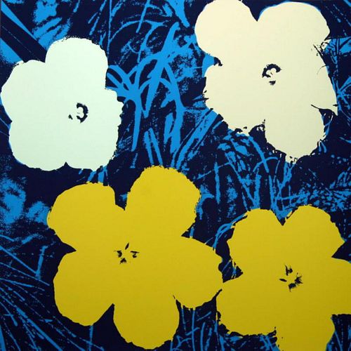 Andy Warhol "Flowers 11.72" Silk Screen Print from Sunday B Morning.