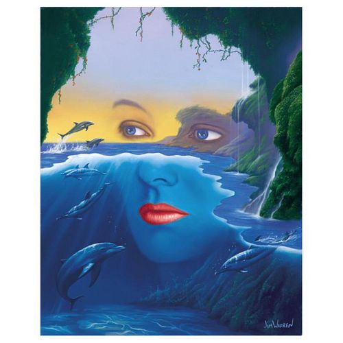 Jim Warren, "Friends of Mother Nature" Hand Signed, Artist Embellished AP Limited Edition Giclee on Canvas with COA