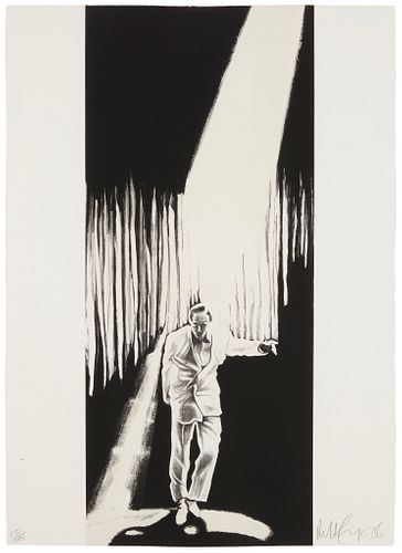 Robert Longo (b. 1953), "Talking Heads," 1986, Lithograph on paper, Image/Sheet: 30.25" H x 22.125" W