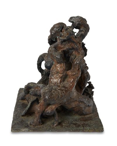 Jacques Lipchitz (1891-1973), "Melancholia," 1971, Patinated bronze, 15.75" H x 13.25" W x 15.5" D