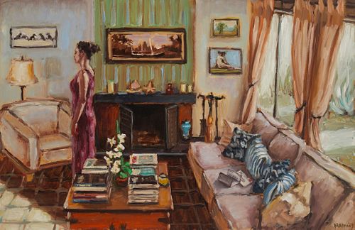Bradford J. Salamon (b. 1963), "The Letter," 2016, Oil on canvas, 30" H x 45" W