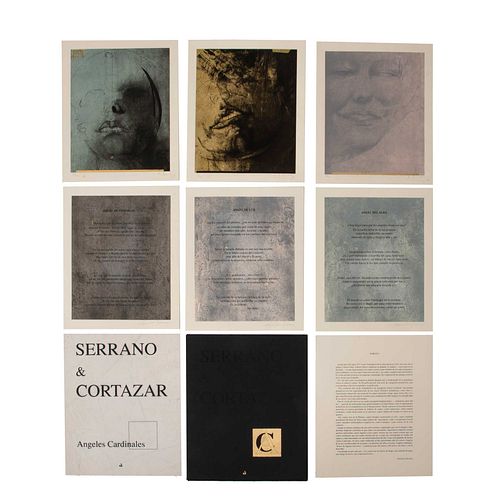 ROBERTO CORTÁZAR y FRANCISCO SERRANO. Serrano & Cortázar. Angeles Cardinales, 1993. Firmadas. Serigrafías 23 / 100. Pzs: 6