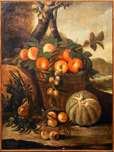 STILL LIFE OF VARIOUS FRUITS OIL PAINTING