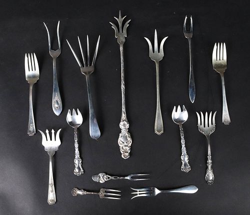 Sterling Silver Lemon and Condiment Forks