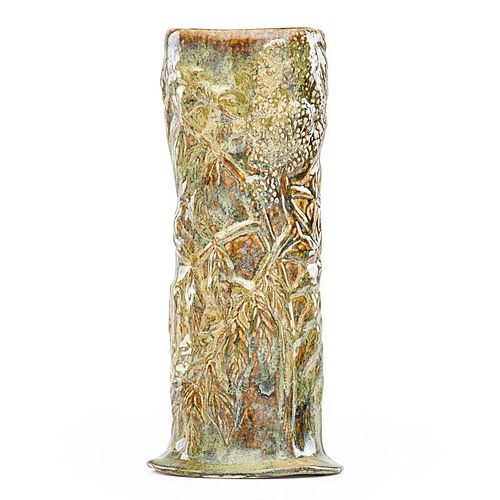 E. LAUTRUP; TIFFANY STUDIOS Favrile pottery vase