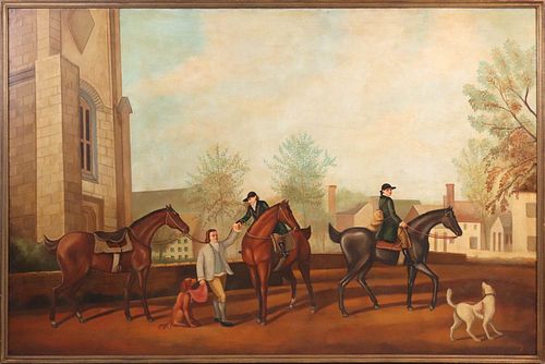 William Skilling, Oil on Canvas, Hunting Party