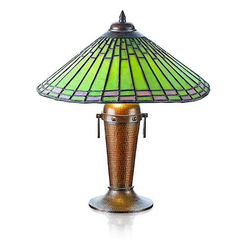 VICTOR TOOTHAKER; ROYCROFT Rare table lamp
