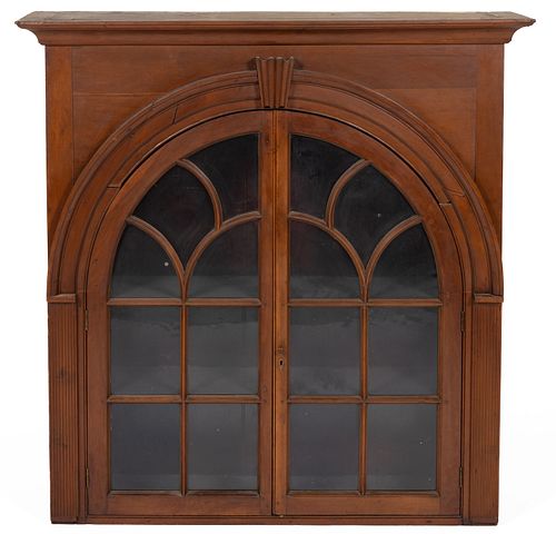 AMERICAN CHIPPENDALE CHERRY FLATWALL CUPBOARD TOP