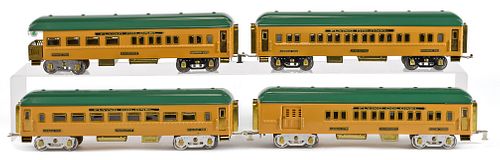 Four reproduction American Flyer standard gauge t