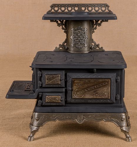 Mt. Penn Stove Works cast iron and nickel Royal