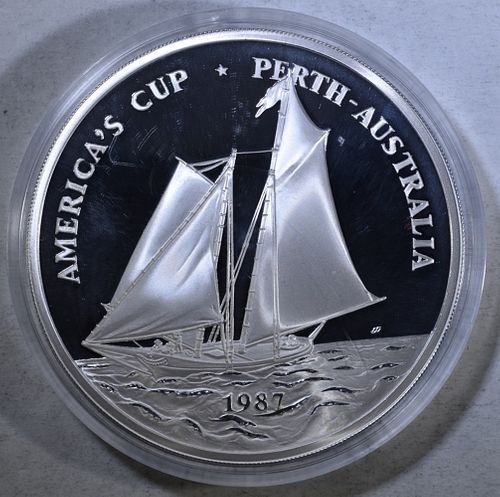 1987 AMERICA'S CUP 5oz SPECIAL COIN ISSUE