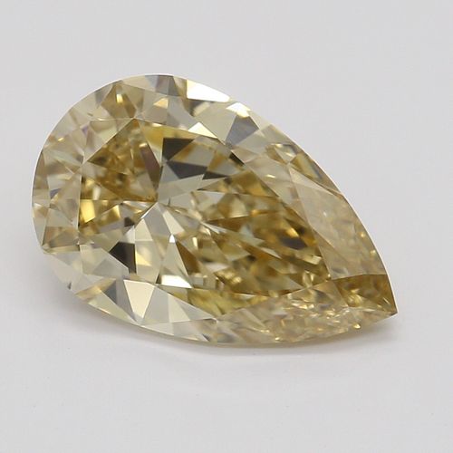 1.50 ct, Natural Fancy Brown Yellow Even Color, IF, Type 1ab Pear cut Diamond (GIA Graded), Appraised Value: $21,600 