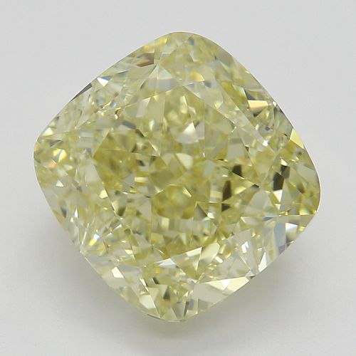 3.50 ct, Natural Fancy Yellow Even Color, VVS2, Cushion cut Diamond (GIA Graded), Appraised Value: $101,100 