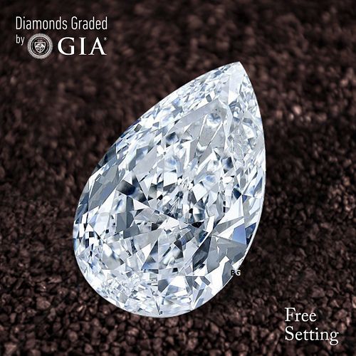 5.11 ct, I/VVS2, Pear cut GIA Graded Diamond. Appraised Value: $339,100 