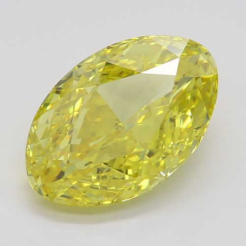 4.01 ct, Natural Fancy Vivid Yellow Even Color, VVS2, Oval cut Diamond (GIA Graded), Appraised Value: $863,700 