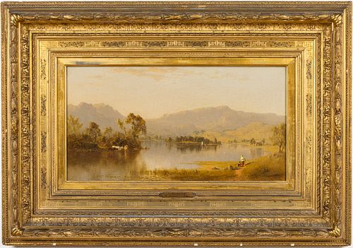 Sanford Robinson Gifford, Hudson River Scenery, Oil