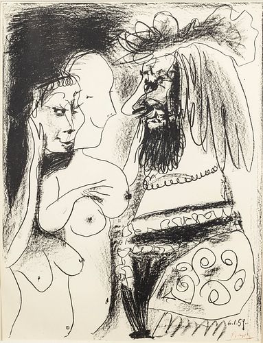 Pablo Picasso, Le Vieux Roi, Lithograph