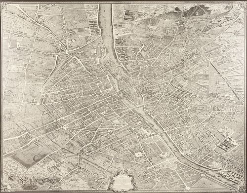 “Plan de Turgot” Paris Map, 1979