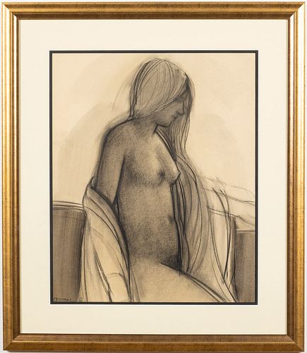 Elizabeth Osborne (b. 1936), Nude Drawing, Graphite