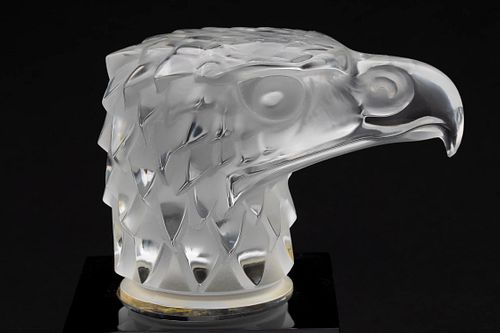 Lalique Glass Eagle Head