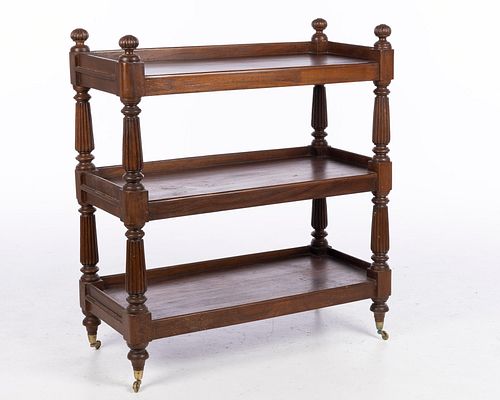 Hardwood Three Tier Etagere, Possibly Anglo-Indian