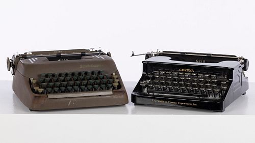 Two Smith and Corona Typewriters